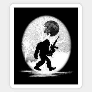 Bigmoon Bigfoot Gun Lover Sticker